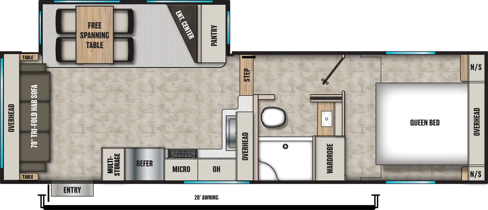 Phoenix 254RLS Floorplan
